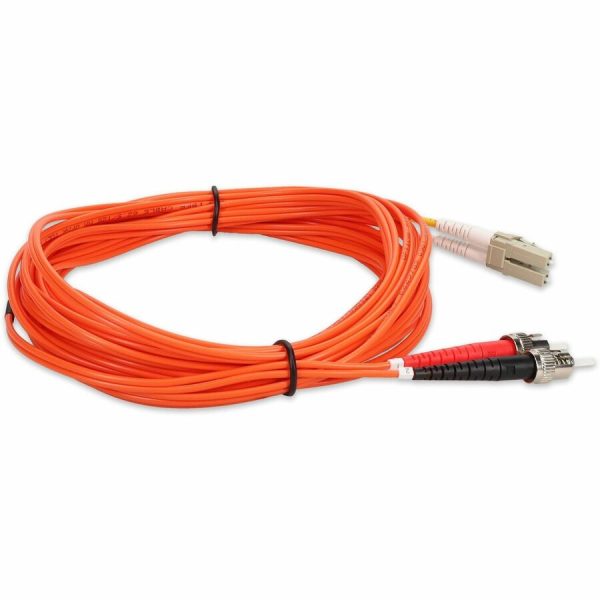 AddOn 3m LC (Male) to ST (Male) Orange OM1 Duplex Fiber OFNR (Riser-Rated) Patch Cable - Image 6