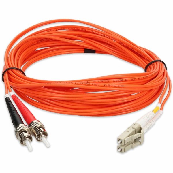 AddOn 3m LC (Male) to ST (Male) Orange OM1 Duplex Fiber OFNR (Riser-Rated) Patch Cable - Image 8