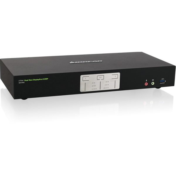 IOGEAR 2-Port 4K Dual View DisplayPort KVMP with USB 3.0 Hub and Audio (TAA) - Image 4