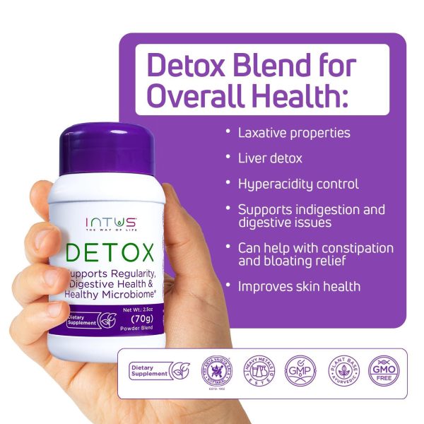 Intus Detox | Colon Cleanse and Liver Detox for Digestive Health | Ayurvedic Herbal Supplement to Support Gut Health Chronic Constipation Improve Digestion and Provide Bloating Relief | 2.5 oz - Image 2