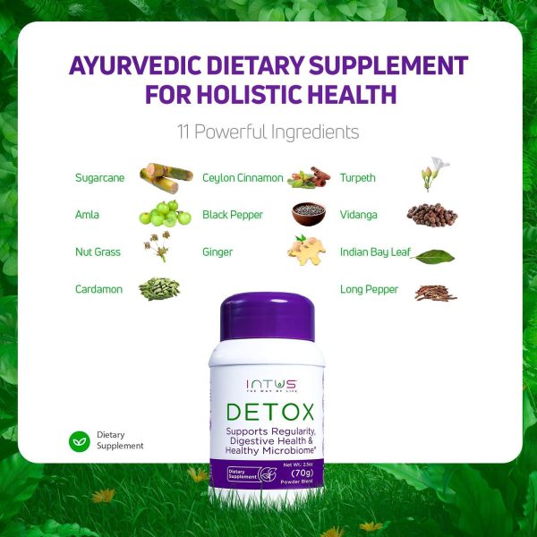 Intus Detox | Colon Cleanse and Liver Detox for Digestive Health | Ayurvedic Herbal Supplement to Support Gut Health Chronic Constipation Improve Digestion and Provide Bloating Relief | 2.5 oz - Image 7