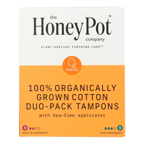 The Honey Pot - Tampon Duo-pck App Unscnt - EA of 1-18 CT - Image 2