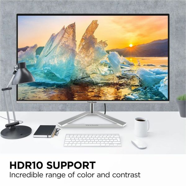 ViewSonic VX2776-4K-MHDU 27 Inch 4K UHD IPS Monitor, 65W USB C, HDR10 Content Support, Thin Bezels, HDMI and DisplayPort - Image 5