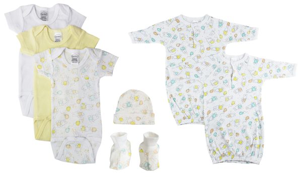 Unisex Newborn Baby 7 Pc  Sets Nc_0642