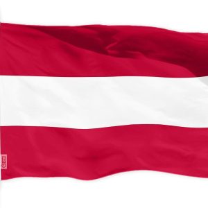 G128 Austria Austrian Flag | 3x5 feet | Printed 150D - Indoor/Outdoor, Vibrant Colors, Brass Grommets, Quality Polyester, Much Thicker More Durable Than 100D 75D Polyester
