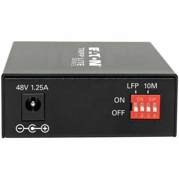 Eaton Tripp Lite Series Gigabit Singlemode Fiber to Ethernet Media Converter, POE+ - 10/100/1000 SC, 1310 nm, 20 km (12.4 mi.) - Image 2