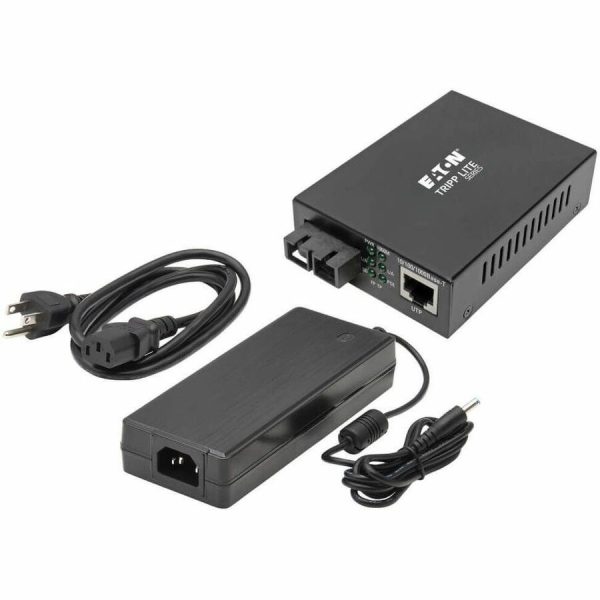 Eaton Tripp Lite Series Gigabit Singlemode Fiber to Ethernet Media Converter, POE+ - 10/100/1000 SC, 1310 nm, 20 km (12.4 mi.) - Image 6