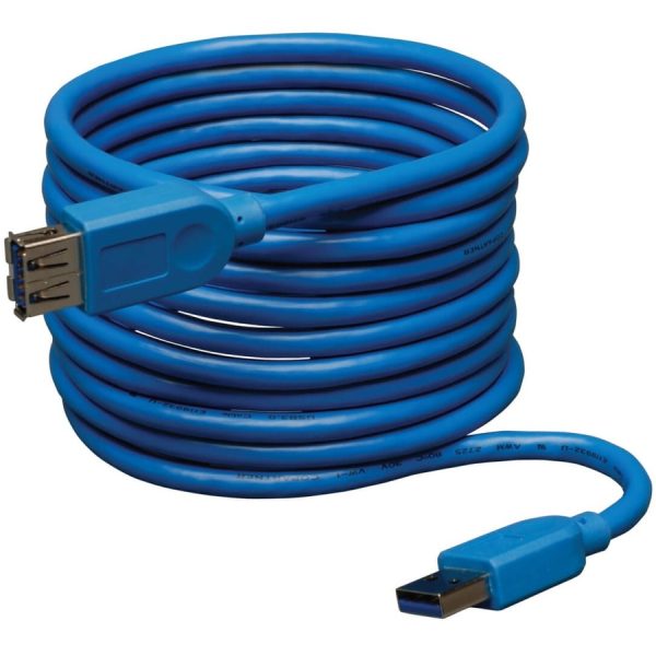 Eaton Tripp Lite Series USB 3.0 SuperSpeed Extension Cable (A M/F), Blue, 10 ft. (3.05 m) - Image 2
