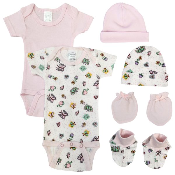 Newborn Baby Girl 6 Pc  Sets Nc_0597