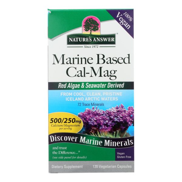 Nature's Answer Plant Based Cal-Mag Dietary Supplement  - 1 Each - 120 CAP - Image 2