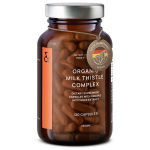 Organic Milk Thistle & Artichoke Extract Complex  Rich in Silymarin & Bitters   Liver Support   Detox Supplement   120 Capsules (60 Days Supply)   Vegan   Made in Germany
