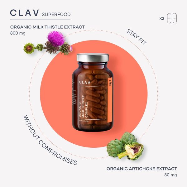 Organic Milk Thistle & Artichoke Extract Complex  Rich in Silymarin & Bitters   Liver Support   Detox Supplement   120 Capsules (60 Days Supply)   Vegan   Made in Germany - Image 4