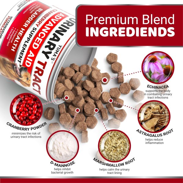 Dog UTI Treatment   170 Treats   Cranberry Supplement for Dogs   Bladder Control for Dogs   Dog Urinary Tract Infection Treatment   UTI Medicine for Dogs Multivitamin   Dog Vitamins and Supplements - Image 3