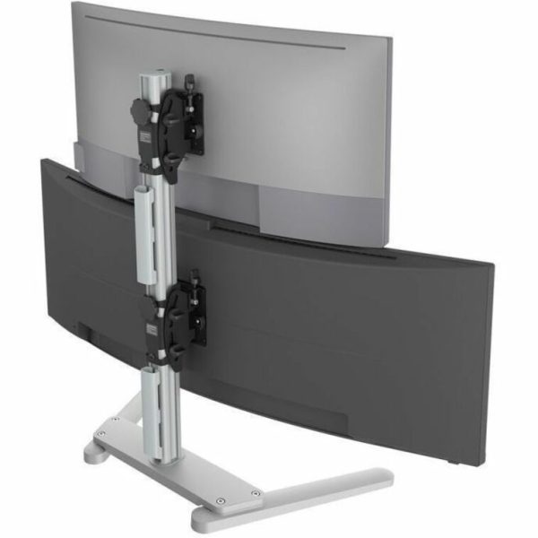 Atdec Freestanding Heavy Duty Dual Vertical Monitor Mount - Image 3