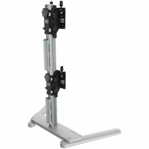 Atdec Freestanding Heavy Duty Dual Vertical Monitor Mount - Image 4