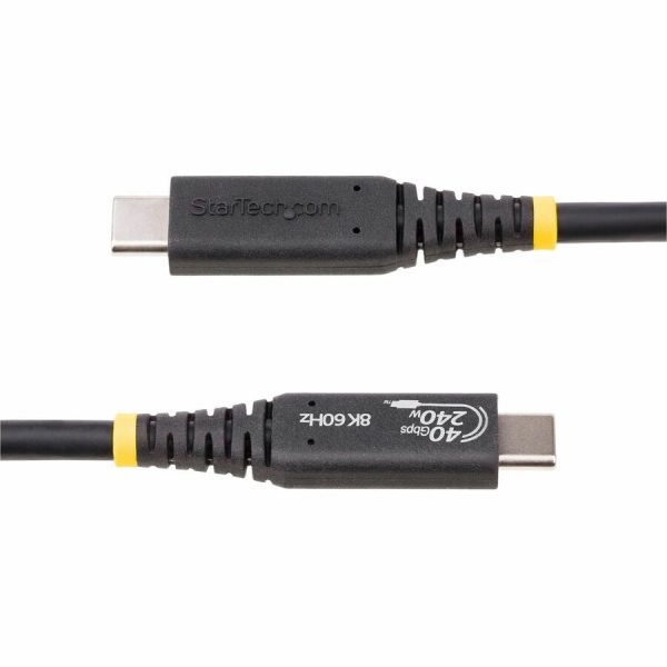StarTech.com 1m (3.3ft) USB4 Cable, USB-IF Certified USB-C Cable, 40 Gbps, 240W PD 3.1, 8K 60Hz, Compatible w/Thunderbolt/USB 3.2 Ports - Image 4
