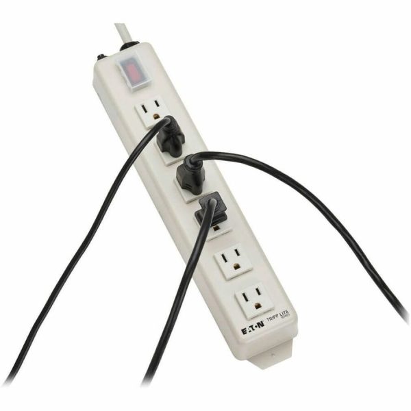 Eaton Tripp Lite Series Power It! 6-Outlet Power Strip, 15 ft. (4.57 m) Cord, 5-15P, Metal Housing - Image 3