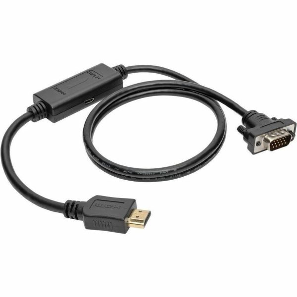Eaton Tripp Lite Series HDMI to VGA Active Adapter Cable (HDMI to Low-Profile HD15 M/M), 6 ft. (1.8 m), TAA - Image 2