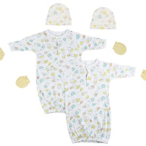 Unisex Newborn Baby 6 Piece Gown Set Nc_0800