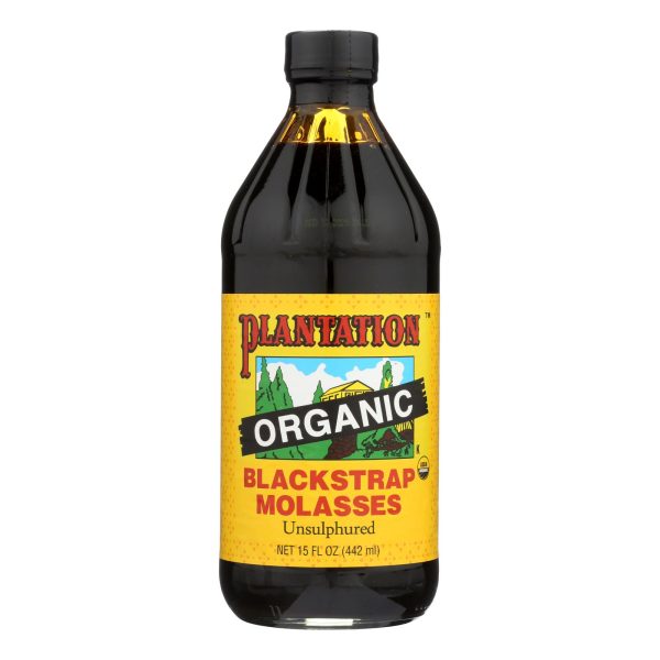 Plantation Organic Blackstrap Molasses Syrup - Case of 12 - 15 oz. - Image 2