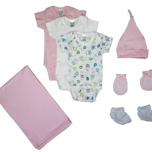 Newborn Baby Girls 7 Pc  Baby Shower Gift Set Ls_0042