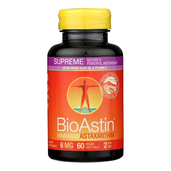 Nutrex Hawaii BioAstin Supreme - 6 mg - 60 Vegetarian Softgels - Image 2