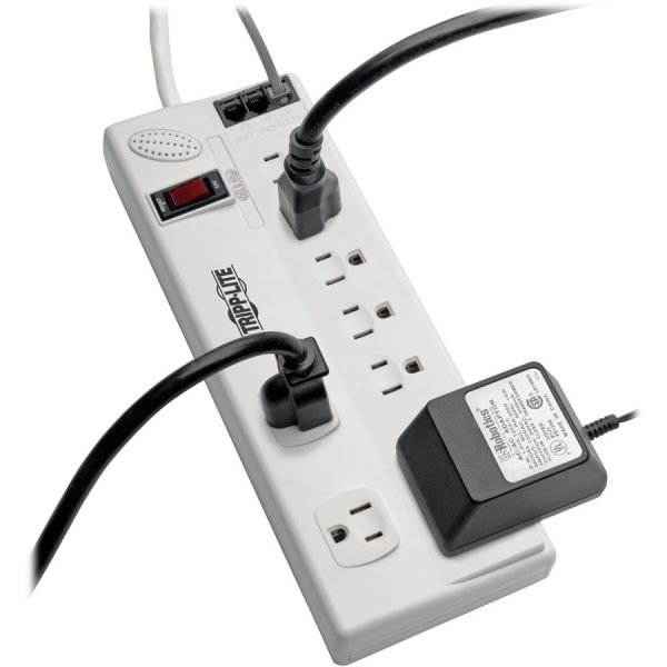 Eaton Tripp Lite Series Protect It! 8-Outlet Computer Surge Protector, 8 ft. (2.43 m) Cord, 3150 Joules, Tel/Modem/Fax Protection, TAA - Image 2
