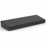 Belkin Universal 15-Port Triple Display USB-C Docking Station - 5 Gbps - 85W - 2xUSB-C, 5xUSB-A, 2xDP 3xHDMI, 1xEthernet, 2x3.5mm Audio - 4K - w/ USB-C Cable - Black