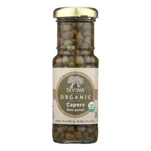 Divina Organic Capers - Case of 12 - 3.5 OZ