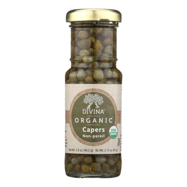Divina Organic Capers - Case of 12 - 3.5 OZ