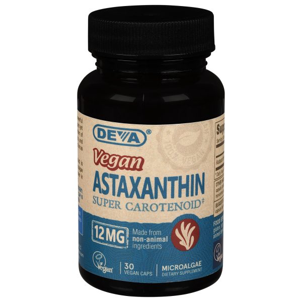 Deva Vegan Vitamins - Astaxantin 12 Mg Vegan - 30 Vegan Capsules - Image 2