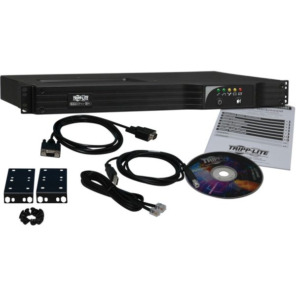 Eaton Tripp Lite Series TAA SmartPro 120V 1kVA 800W Line-Interactive Sine Wave UPS, 1U Rack/Vertical, Network Card Options, USB, 6 Outlets - Image 2