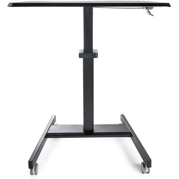 StarTech.com Mobile Standing Desk - Portable Sit-Stand Ergonomic Height Adjustable Cart on Wheels - Rolling Computer/Laptop Workstation - Image 9