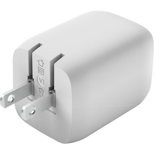 Belkin BoostCharge Pro Dual USB-C GaN Wall Charger with PPS 65W Laptop Chromebook Charging - Power Adapter - Image 3