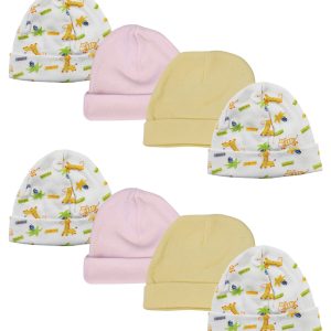 Baby Girl Infant Caps (pack Of 8) Nc_0320