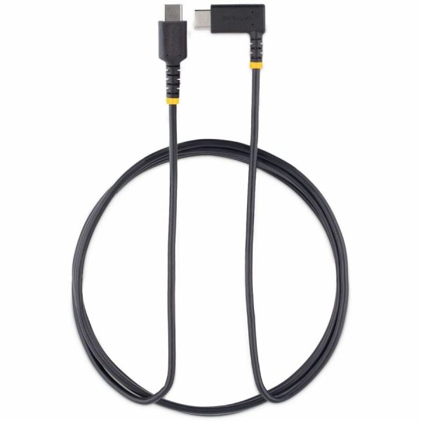 StarTech.com 6ft (2m) USB C Charging Cable Right Angle, 60W PD 3A, Heavy Duty Fast Charge USB-C Cable, Durable Rugged Aramid Fiber - Image 7