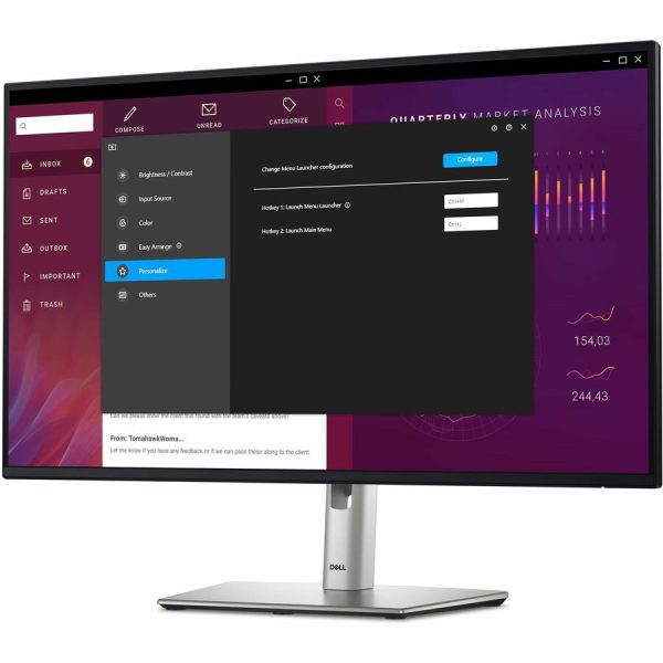 Dell P2725H 27" Class Full HD LED Monitor - 16:9 - Black, Silver - Image 8