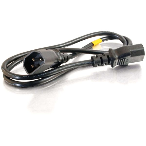 C2G 3ft Computer Power Extension Cable - 18 AWG - 250 Volt - Image 2