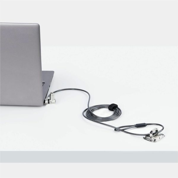 StarTech.com 3-in-1 Universal Laptop Lock 6.6ft, Master Keyed Locking Cable, Security Cable, Compatible w/Noble Wedge®/Nano/K-Slot - Image 9