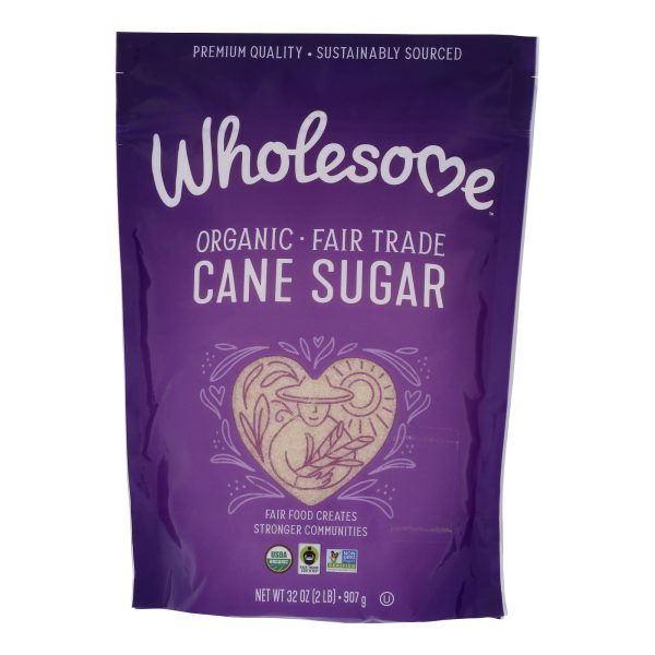 Wholesome Sweeteners Sugar - Organic - Cane - Fair Trade - 2 lb - case of 12 - Image 2