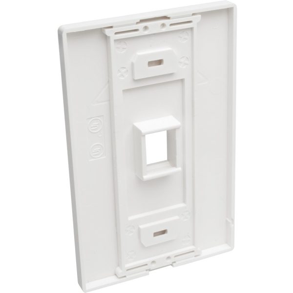 Eaton Tripp Lite Series 1-Port Keystone Single-Gang Faceplate, White, TAA - Image 4