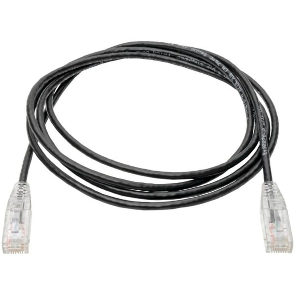 Eaton Tripp Lite Series Cat6 Gigabit Snagless Slim UTP Ethernet Cable (RJ45 M/M), PoE, Black, 5 ft. (1.52 m) - Image 2