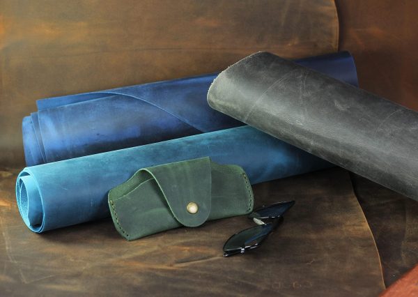 Soft Leather Glasses Case  Slim Eyeglass Sleeve Case  Sunglass Case for Men and Women  Retro Design Eyewear Case - Image 7
