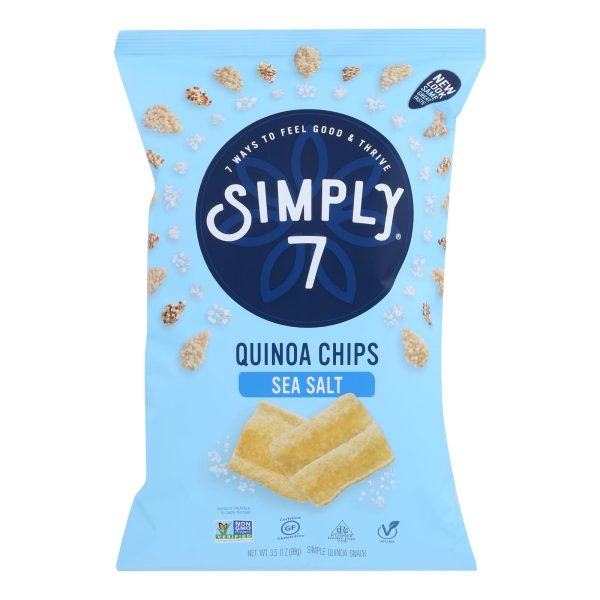 Simply 7 - Chips Quinoa Sea Salt - Case of 8-3.5 OZ - Image 2
