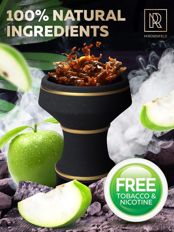 Hookah Flavor Apple Herbal Shisha   100 Gram   3.5 ounce Hookah Shisha Flavors Tobacco Free Molasses Hookah Tobacco & Nicotine Free   Real Organic Shisha Hookah Flavors Green Apple Fume Vape - Image 3