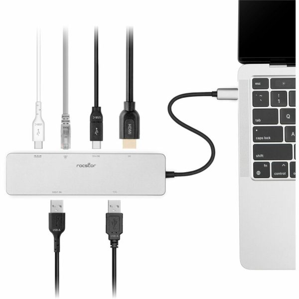Rocstor Type-C 6-in-1 Dual Displays Portable Dock with Type-C Video - Image 2