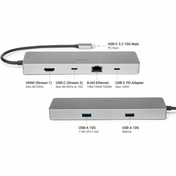 Rocstor Type-C 6-in-1 Dual Displays Portable Dock with Type-C Video - Image 9