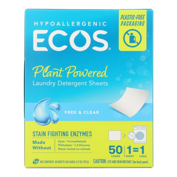 Ecosnext - Laundry Det Free & Clear - Case of 10-50 CT