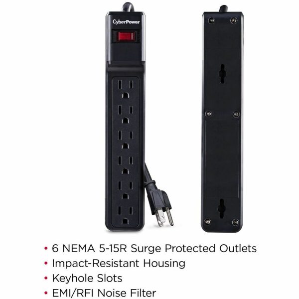 CyberPower CSB606 Essential 6 - Outlet Surge with 900 J - Image 2