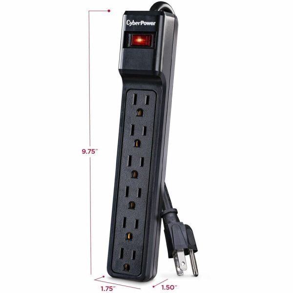 CyberPower CSB606 Essential 6 - Outlet Surge with 900 J - Image 3